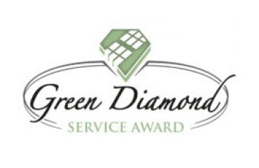 Green Diamond Service Award logo