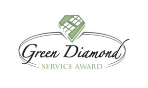Green Diamond Service Award logo
